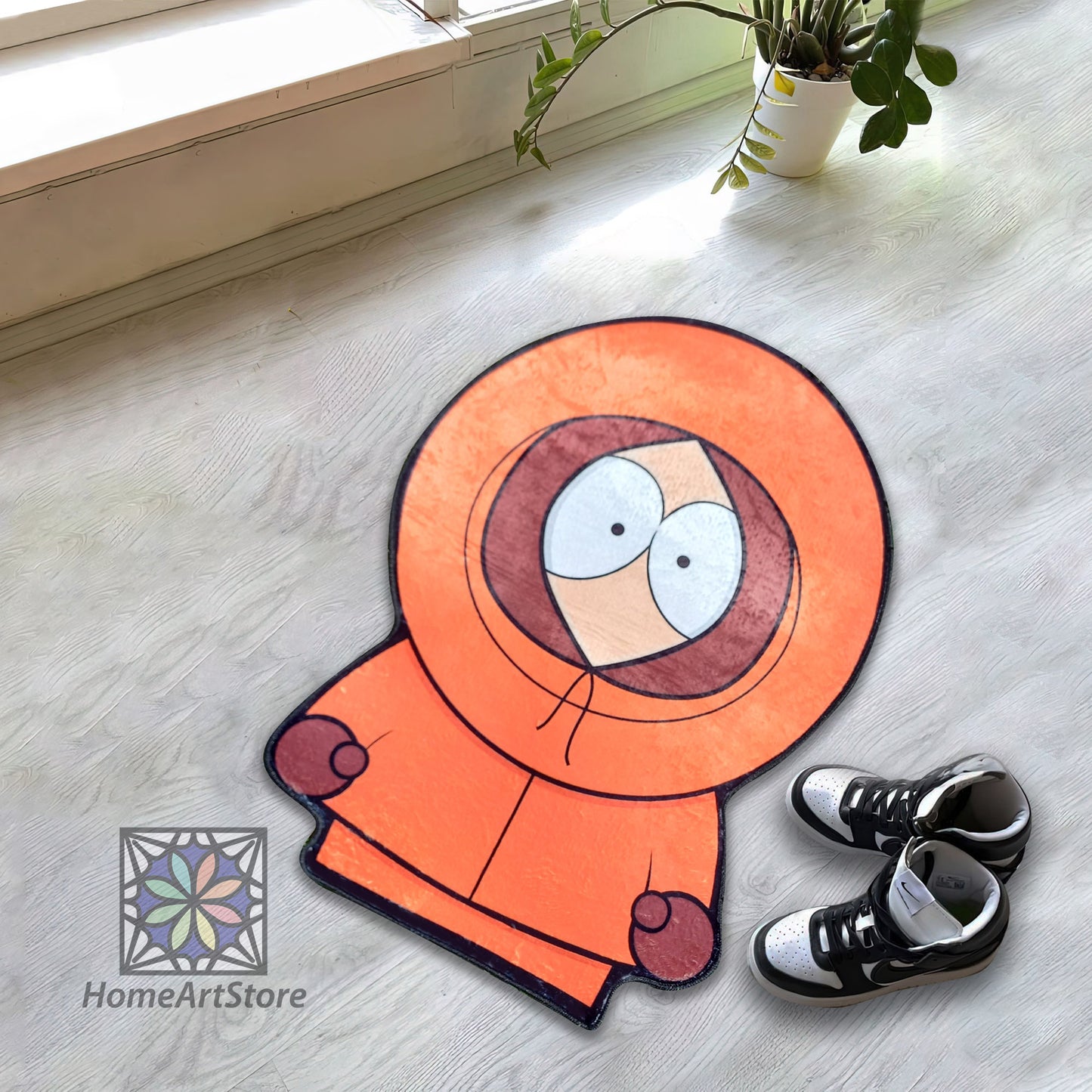 Kenny McCormick Rug, Comic Cartoon Decor, South Park Charter Carpet, TV Series Mat
