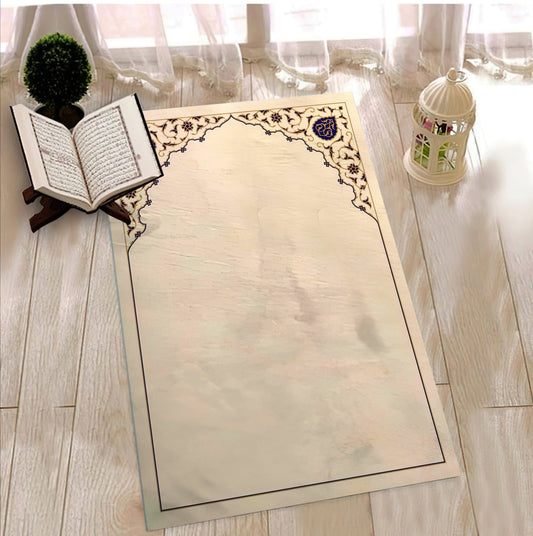 White Mosque Abu Dhabi Prayer Mat, Motif Prayer Rug, Children's Prayer Mat, Modern Prayer Rug