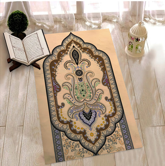 Turkish Decorative Prayer Rug, Vintage Prayer Rug, Turkish Motif Prayer Rug, Eid Gift