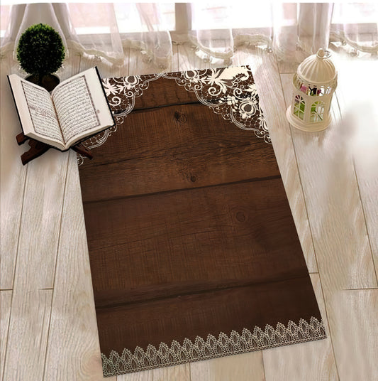 Motif Prayer Mat, Islamic Prayer Rug, Muslim Prayer Mat, Islamic Gift