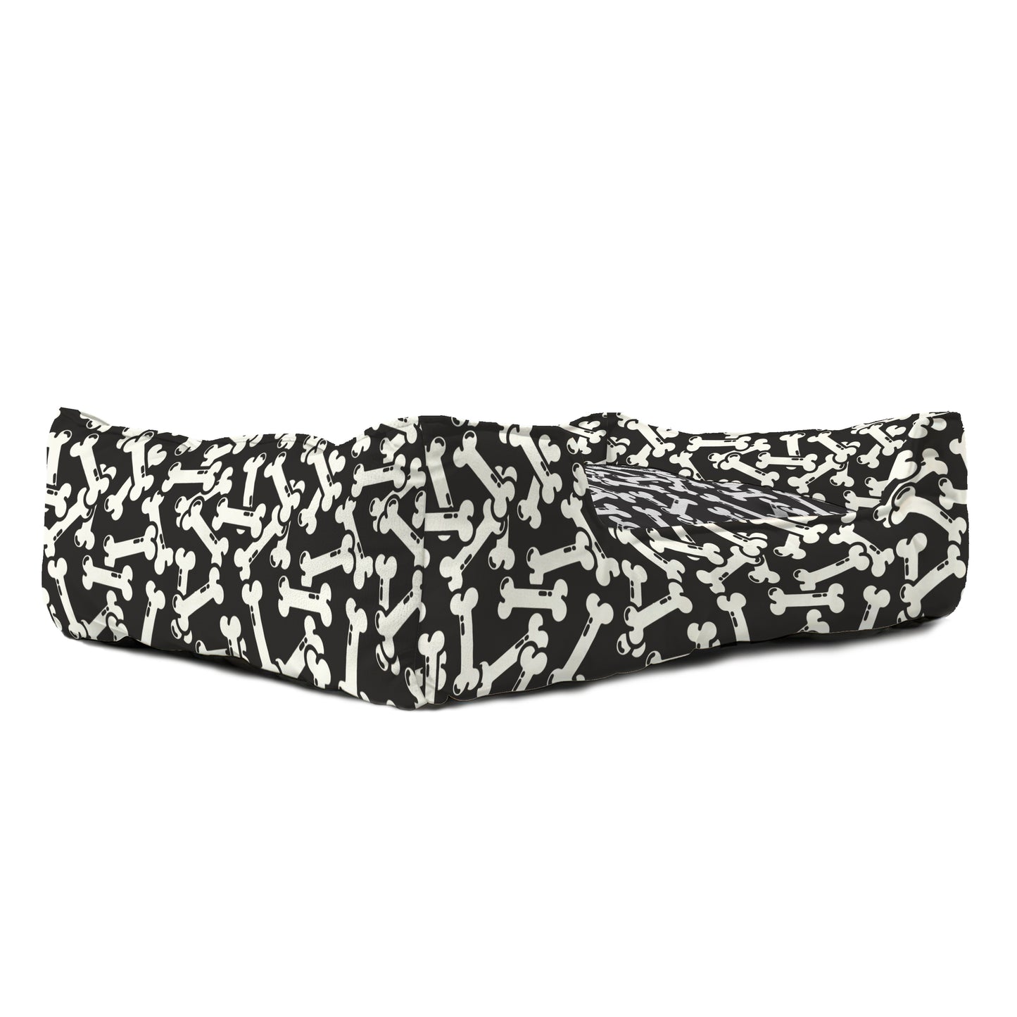 Bone Printed Dog Bed - Removable & Washable, Custom, Puppy Mat Dog, Pet Large Sofa, Dog Accessories, Small Dog Bed, Modern Dog Bed