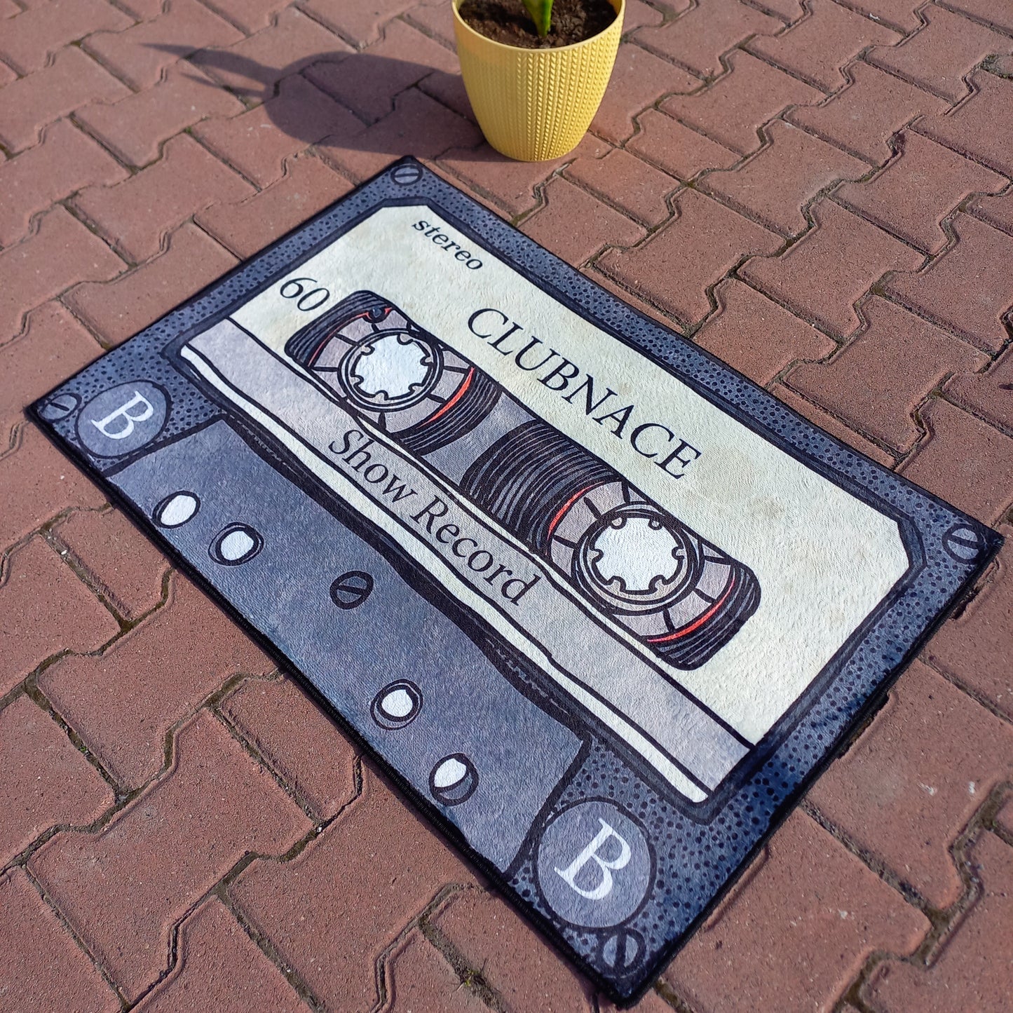 Nostalgia Cassette Rug - Tape Carpet for 90s Mixtape Enthusiasts and Music Room Decor