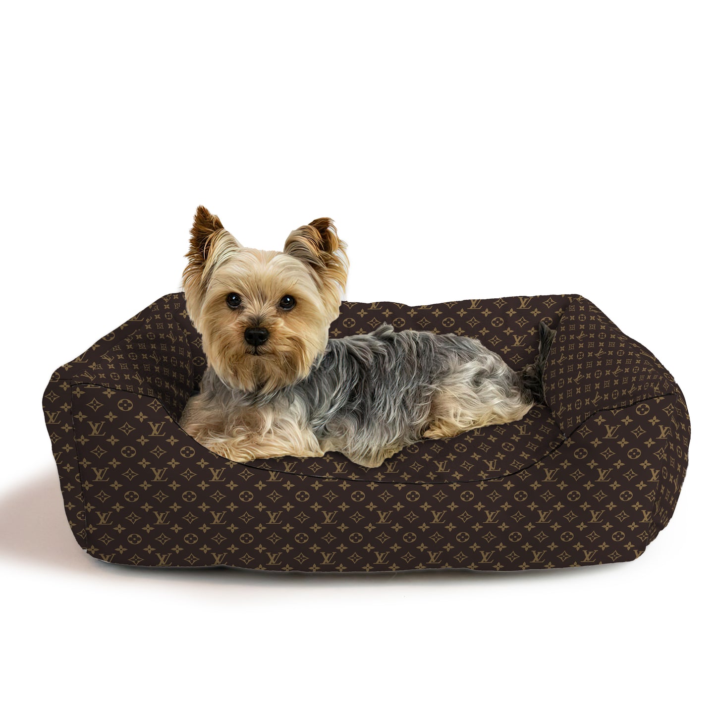 Louis Vuitton Printed Pet Bed - Removable & Washable, Custom, Puppy Mat Dog, Pet Large Sofa, Dog Accessories, Small Dog Bed, Modern Dog Bed