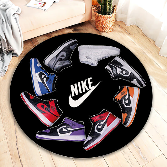 Air Jordan Printed Rug, Nike Carpet, Brand Mat, Sneaker Room Mat, Sneakerhead Rug, Nike Air Rug