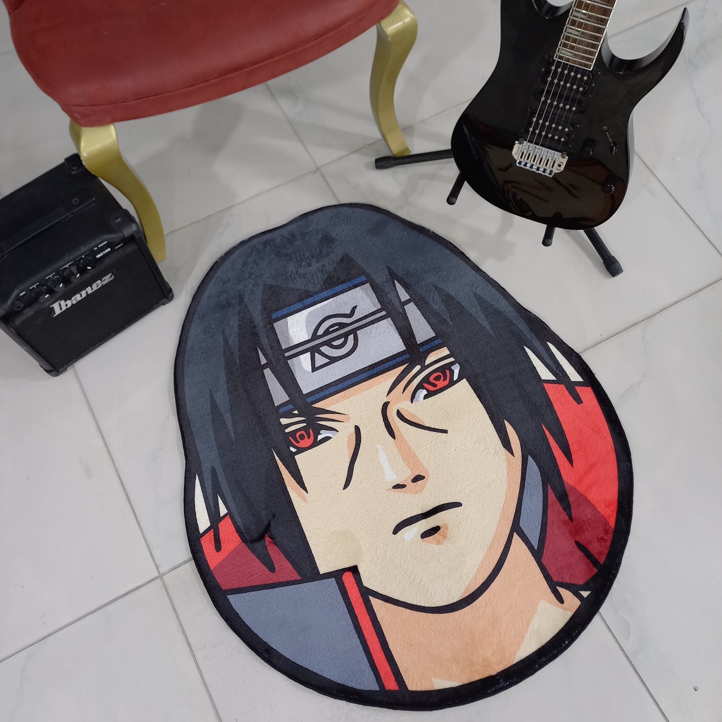 Itachi Uchiha Rug, Naruto Rug, Akatsuki Mat,Popular Anime Carpet, Sharingan Mat, Cool Anime Decor, Gift for Anime Lovers
