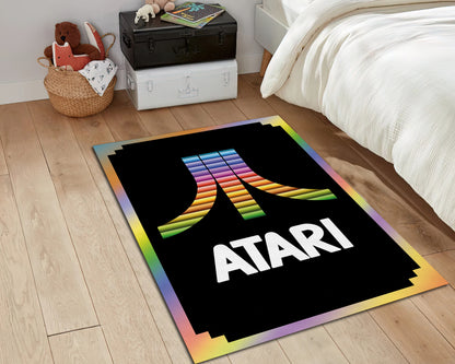 Atari Rug, Arcade Game Carpet, Game Room Mat, Vintage Gaming Decor, Pixel Art Rug, Atari Gift