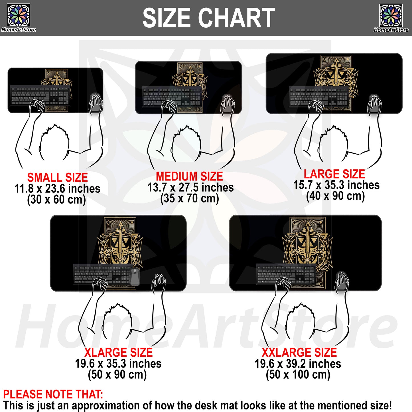 Legend of Zelda Video Game Desk Mat, Black Video Game Art Mouse Mat, Gaming Mousepad, Zelda Lover Gift