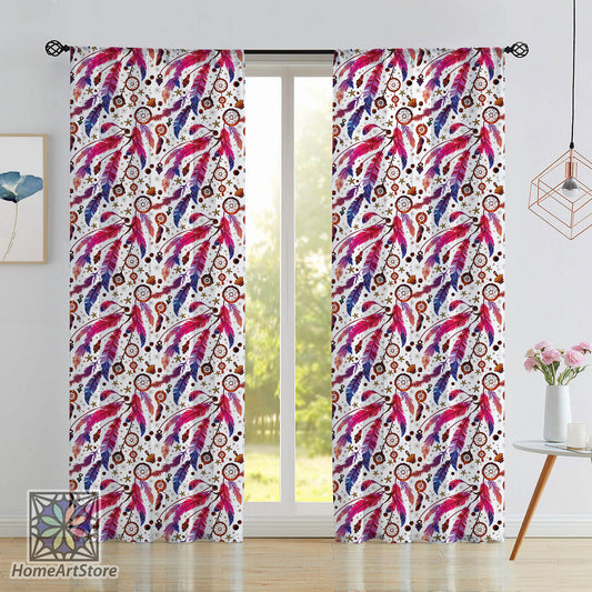 Colorful Boho Style Curtain, Ethnic Curtain, Aztec Decor, Bohemian Curtain, Living Room Curtain
