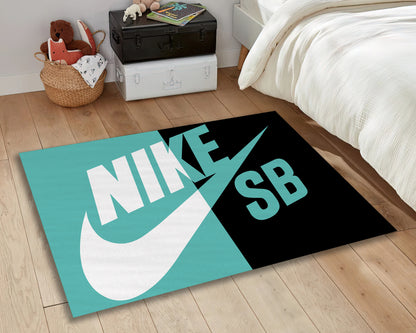 Nike Rug, Brand Carpet, Sport Mat, Sneaker Room Decor, Sneakerhead Rug, Nike Text Carpet