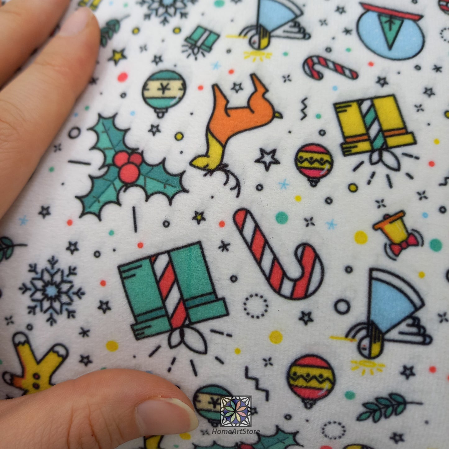 Christmas Printed Pet Bed, Merry Christmas Dog Bed, New Year Decorations, Pet Mat, New Years Gift
