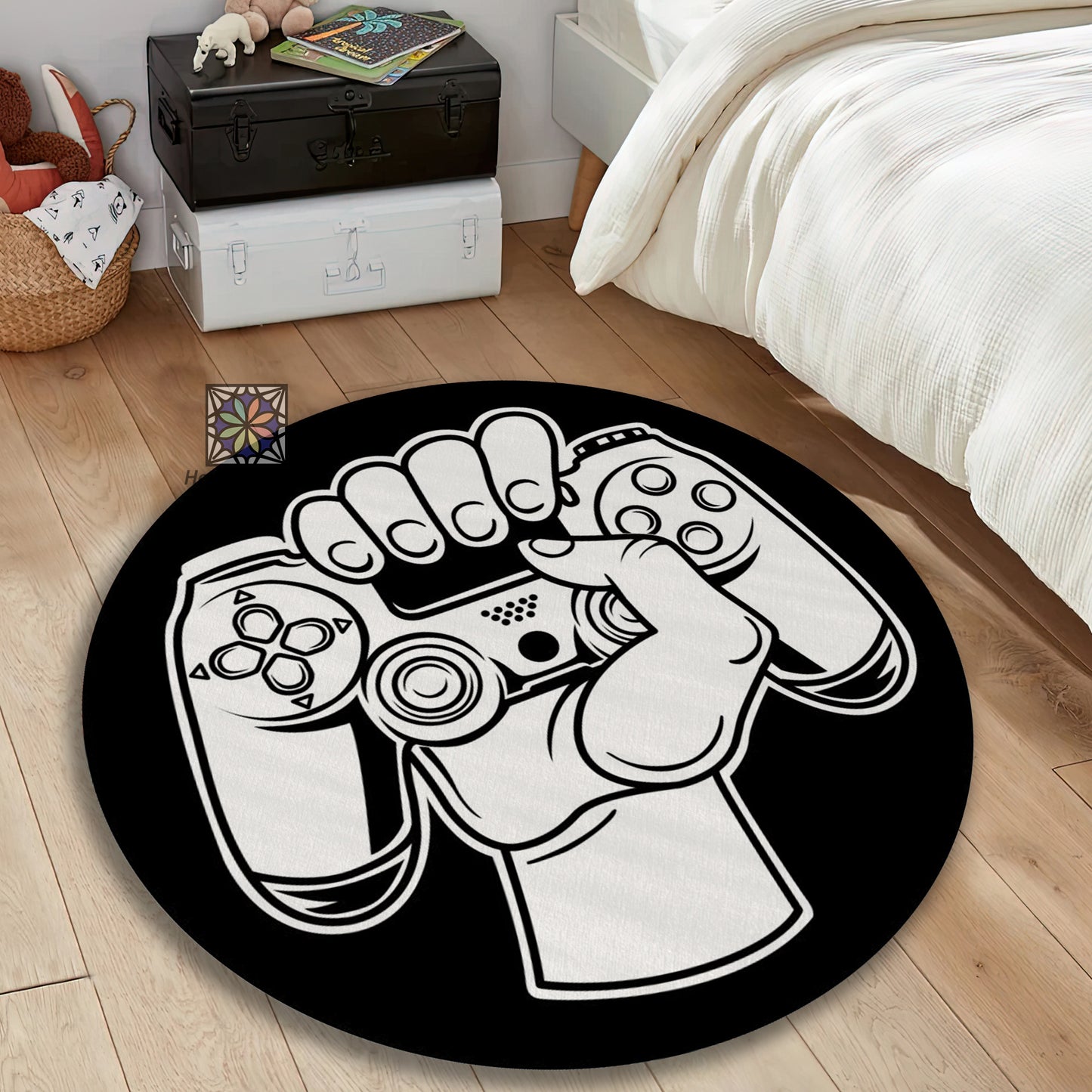 Game Controller Rug, Gaming Chair Mat, Video Game Carpet, Game Room Decor, Gift for Gamer