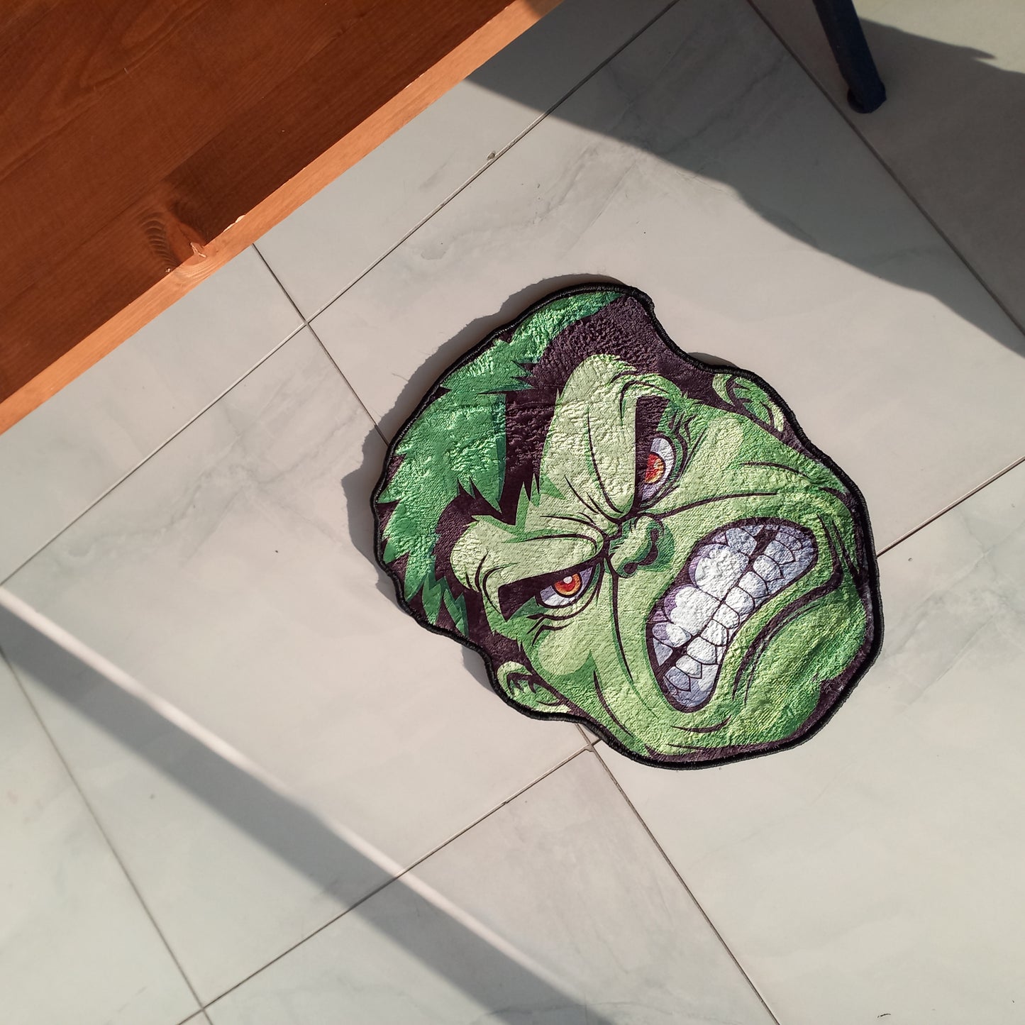 Hulk Shaped Rug, Marvel Character Carpet, Avengers Mat, Children Room Rug, Super Hero Decor