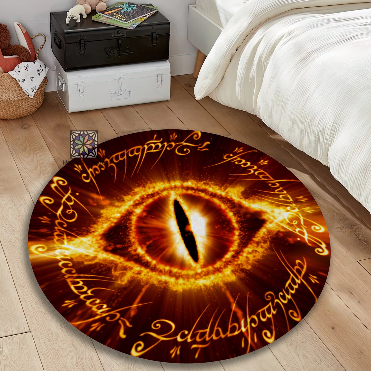 Lord Of the Rings Rug, Movie Room Carpet, Fantastic Movie Mat, Scary Eyes Rug