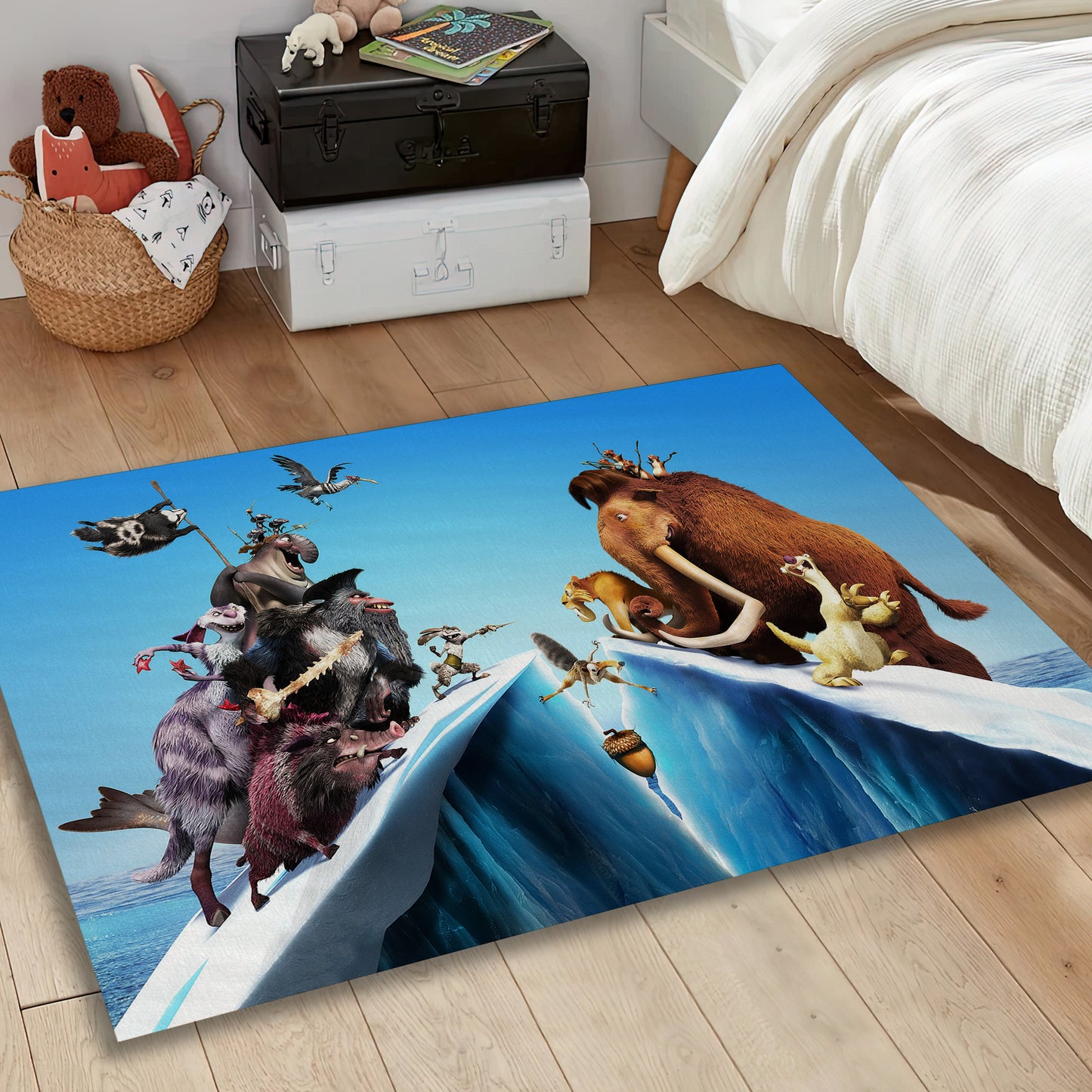 Ice Age Movie Rug, Fantastic Kids Movie Carpet, Children Room Mat, 3D Movie Rug