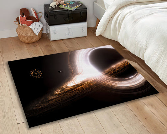 Planet Themed Rug, Galaxy Decor, Space Room Carpet, Universe Mat, Astrology Rug
