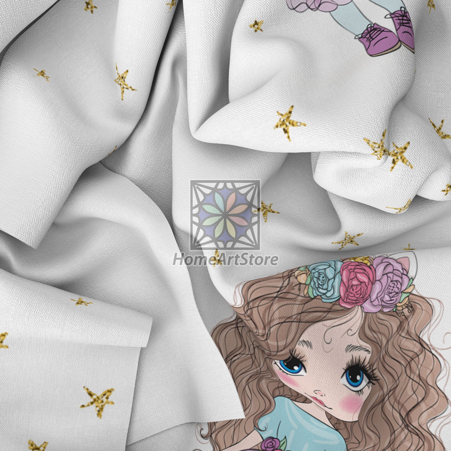 Cute Girl Curtain, Unicorn Curtain, Nursery Decor, Sweet Baby Girl Room Curtain, Toddler Girl Curtain, Baby Gift