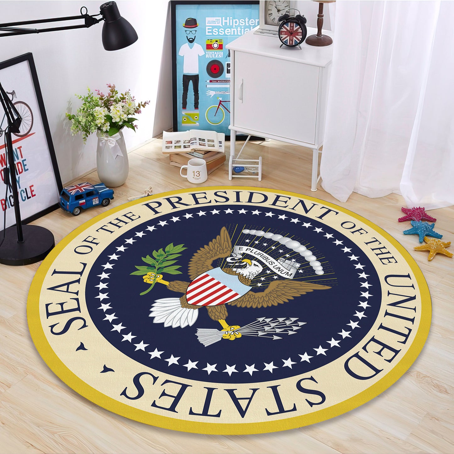 American Eagle Rug - Office Decor with President of the United States Seal Logo