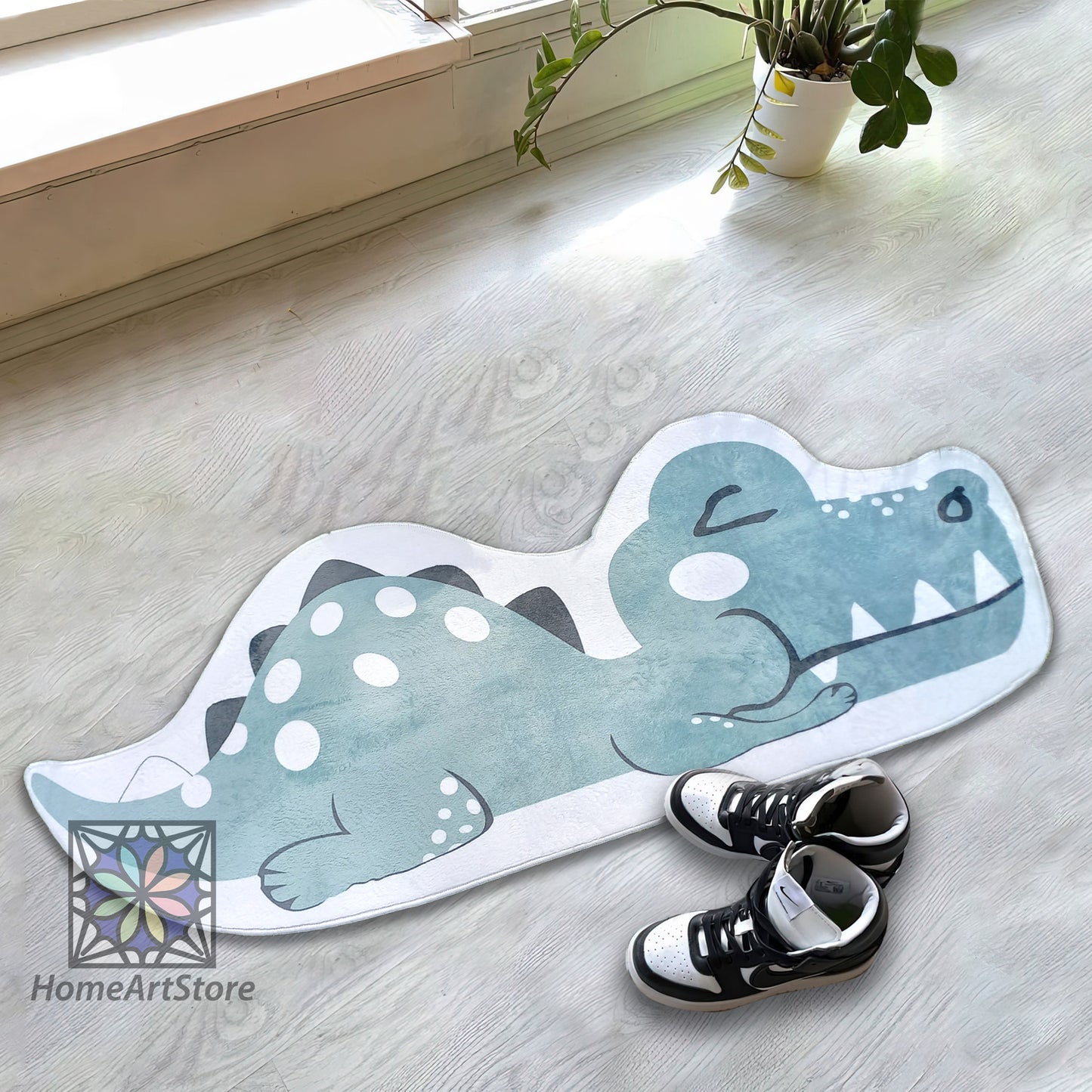 Dinosaur Shaped Area Rug for Kid's Room - The Ideal Play Mat for a Jurassic Adventure