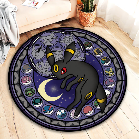 Pokémon Eevee Cute Rug, Cute Anime Character Mat, Cartoon Game Room Mat, Anime Gift