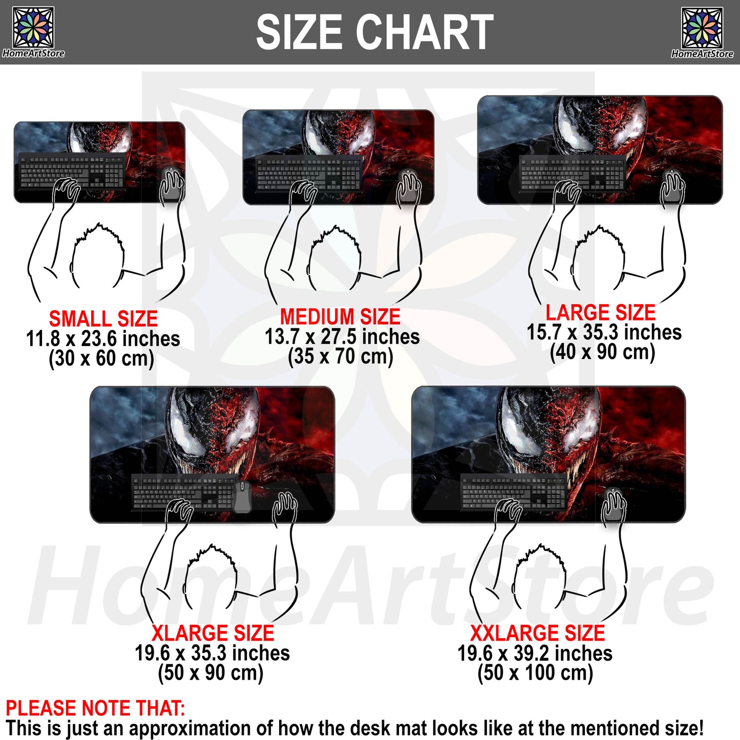 Venom Mouse Pad, Super Hero Mousepad, Horror Desk Pad, Spiderman Desk Mat, Marvel Mouse Mat, Gaming Gift
