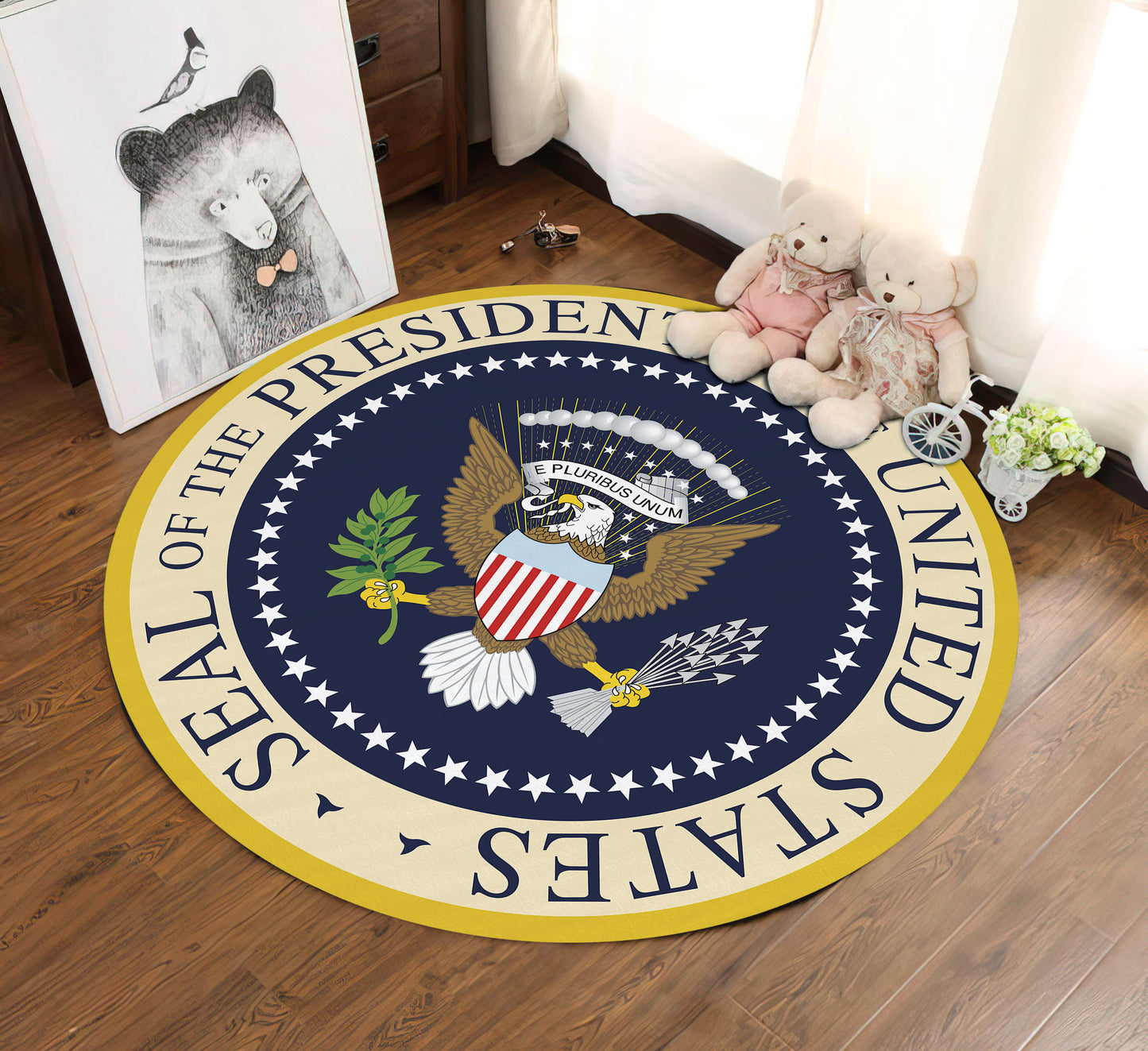 American Eagle Rug - Office Decor with President of the United States Seal Logo