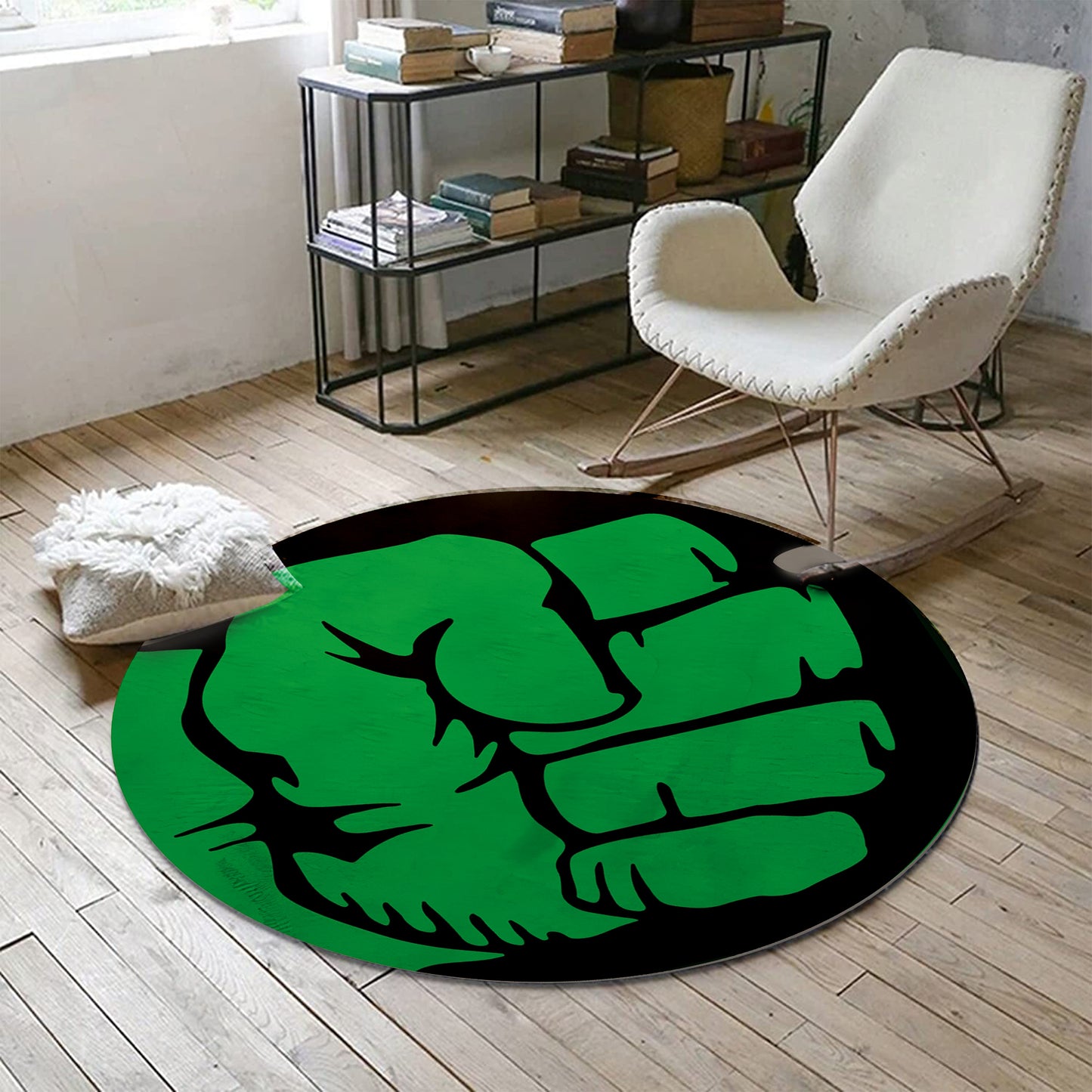 Hulk Rug, Hulk Smash Symbol Rug, Marvel Carpet, Avengers Decor, Kids Room Rug, Super Hero Mat, Avengers Gift