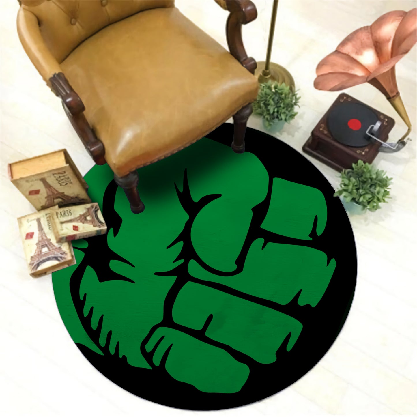 Hulk Rug, Hulk Smash Symbol Rug, Marvel Carpet, Avengers Decor, Kids Room Rug, Super Hero Mat, Avengers Gift