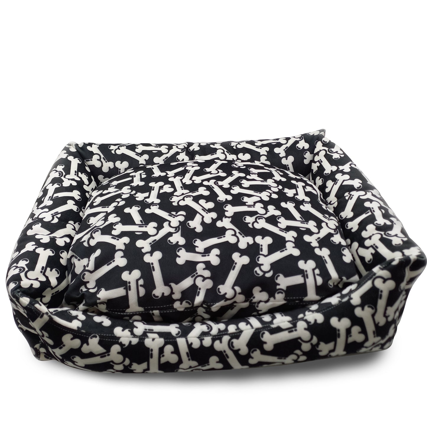 Bone Printed Dog Bed - Removable & Washable, Custom, Puppy Mat Dog, Pet Large Sofa, Dog Accessories, Small Dog Bed, Modern Dog Bed