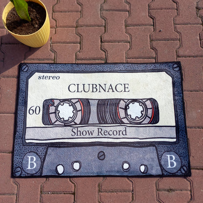 Nostalgia Cassette Rug - Tape Carpet for 90s Mixtape Enthusiasts and Music Room Decor