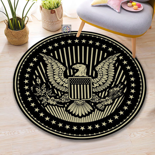 American Eagle Rug, Eagle Carpet, United States of America President Seal Themed Mat, Office Decor