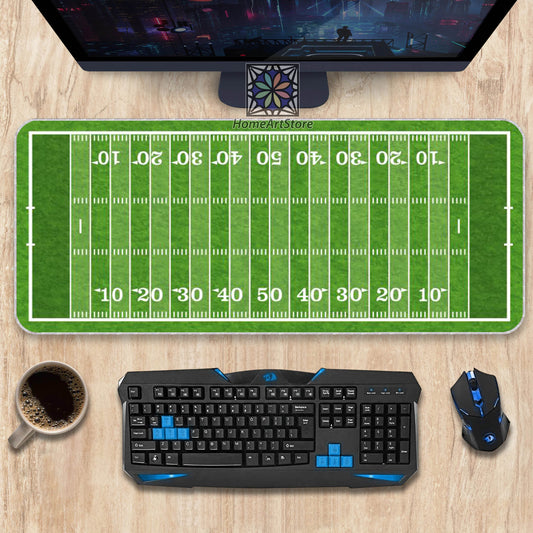 American Football Court Mouse Mat, Football Themed Desk Mat, Football Lover Decor, Sports Mat