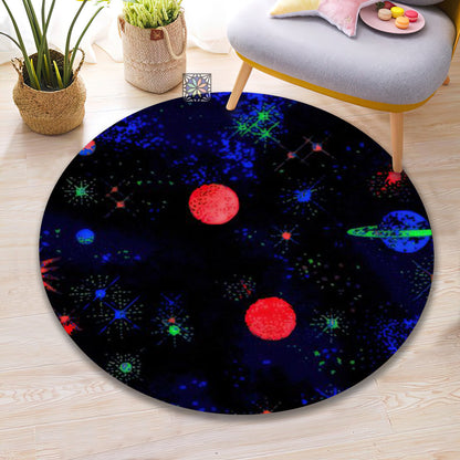 Classic Bowling Arcade Game Rug, 90s Retro Style Gaming Mat, Game Room Decor, Space Game Carpet
