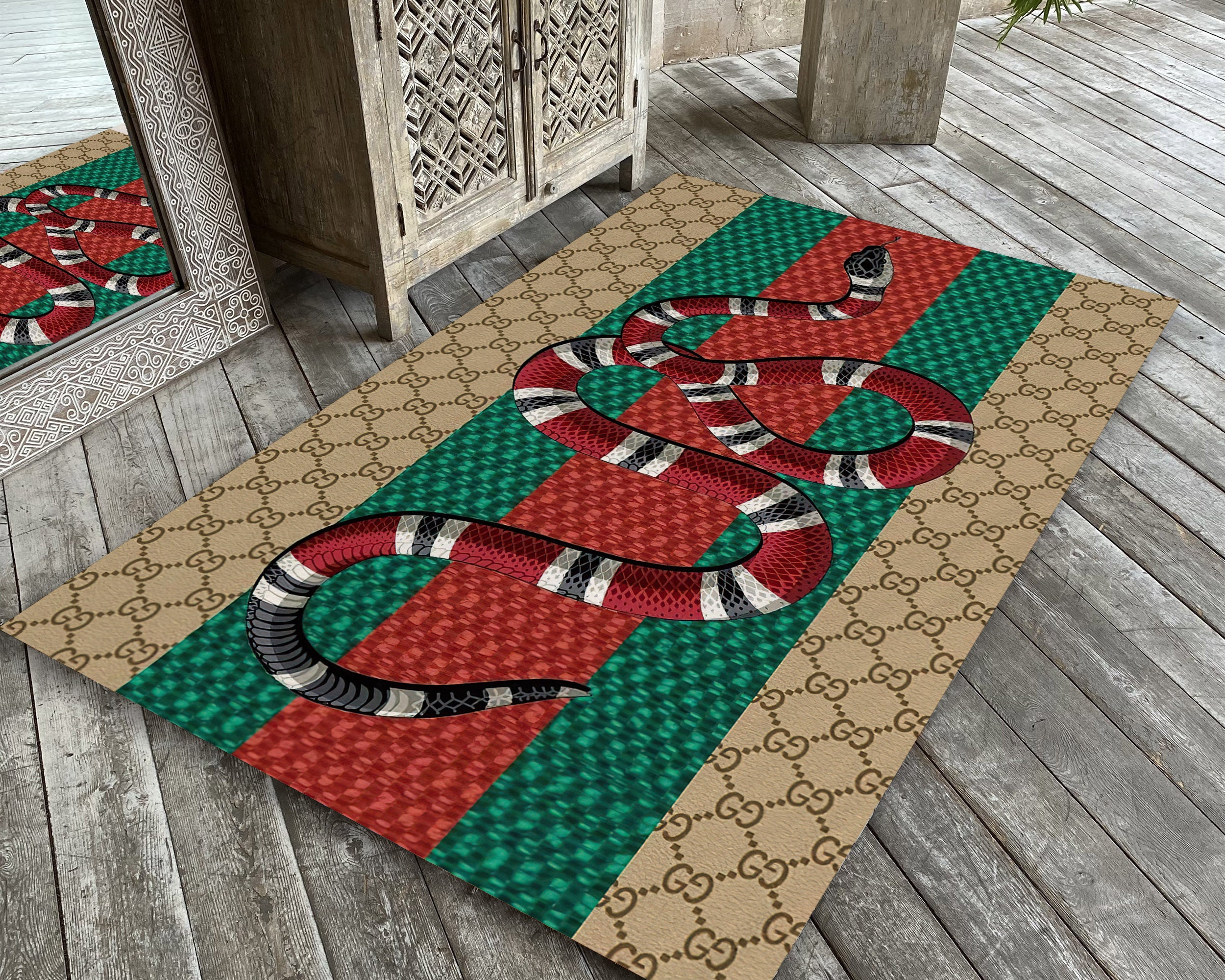 Gucci Snake Rug, Luxury Carpet, Gucci Style Rug, Living Room Mat, Luxu ...