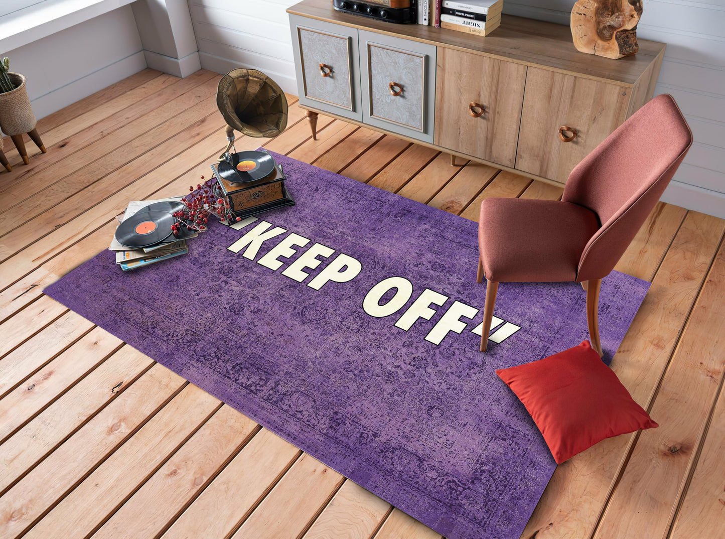 Purple Color Keep Off Rug, Keepoff Carpet, Sneaker Room Decor, Hypebeast Area Mat, Cool Area Rug