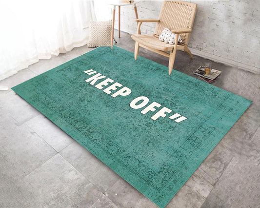 Keep Off Area Rug, Sneaker Art Carpet, Teenage Room Mat, Keepoff Decor, Brand Rug