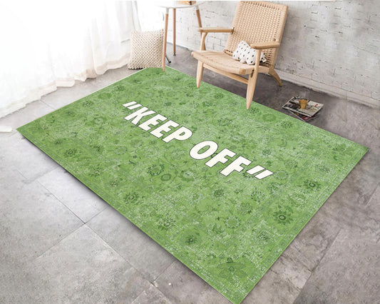 Keep Off Rug, Floral Printed Carpet, Sneaker Room Decor, Keepoff Mat, Brand Rug