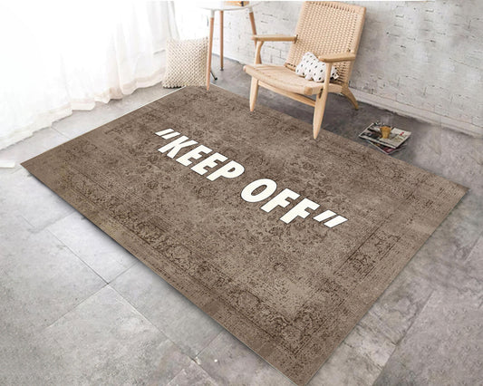 Keepoff Themed Rug, Teenage Room Mat, Cool  Keep Off Carpet, Sneaker Decor, Hypebeast Mat