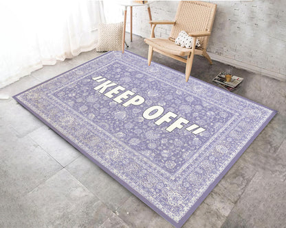 Keep Off Printed Area Rug, Living Room Mat, Boho Style Decor, Keepoff Carpet, Bohemian Rug