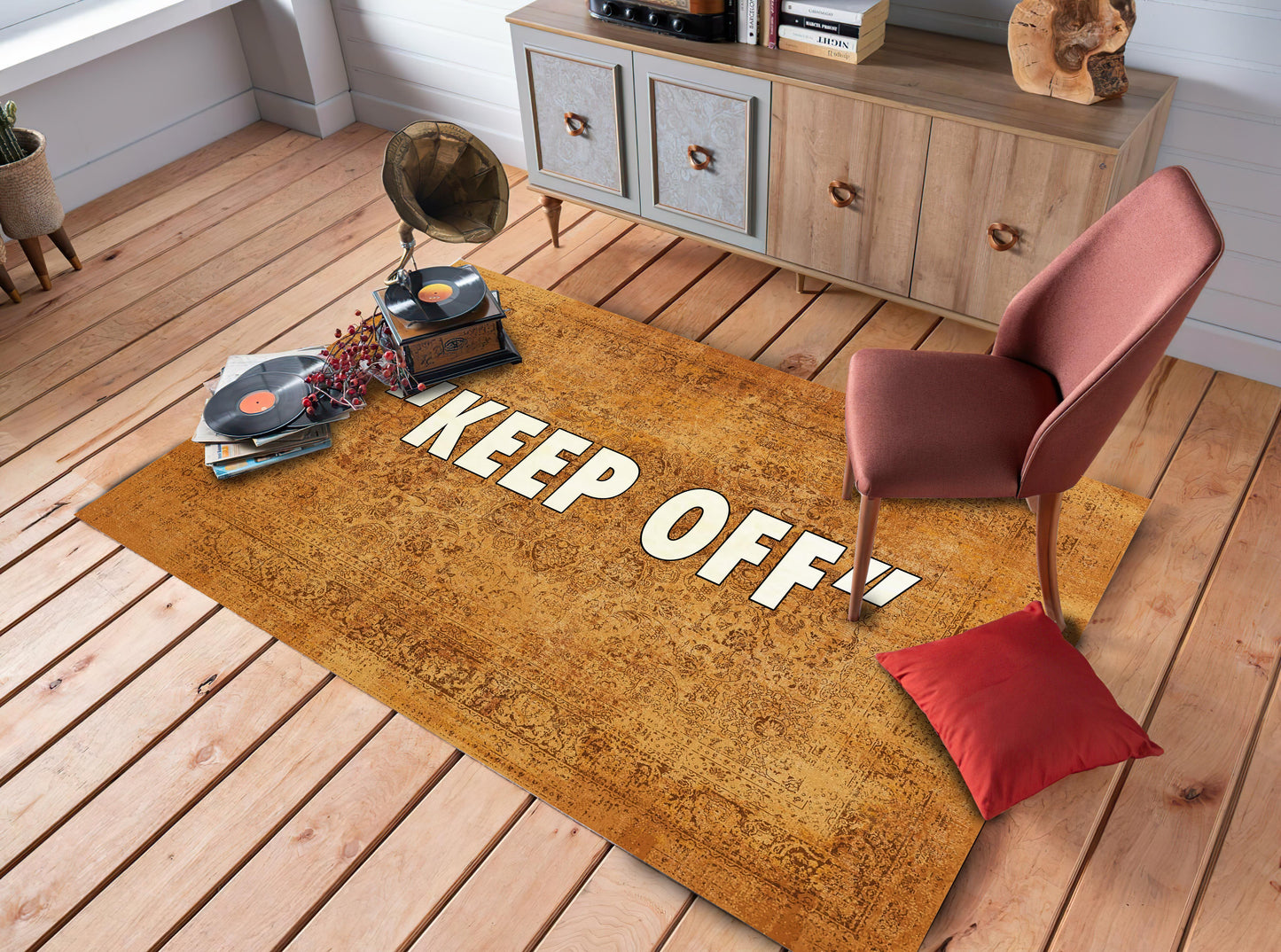 Brand Rug, Keep Off Themed Carpet, Keepoff Text Mat, Sneaker Room Rug, Exclusive Area Rug