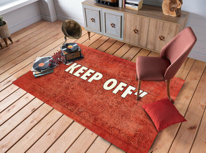 Keep Off Rug, Living Room Carpet, Keepoff Text Mat, Sneaker Room Rug, Hypebeast Rug, Cool Area Mat