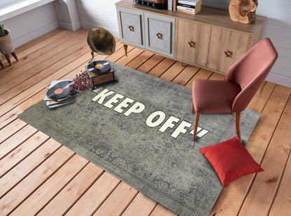 Cool Sneaker Rug, Brand Keepoff Themed Rug, Keep Off Carpet, Cool Sneaker Room Decor