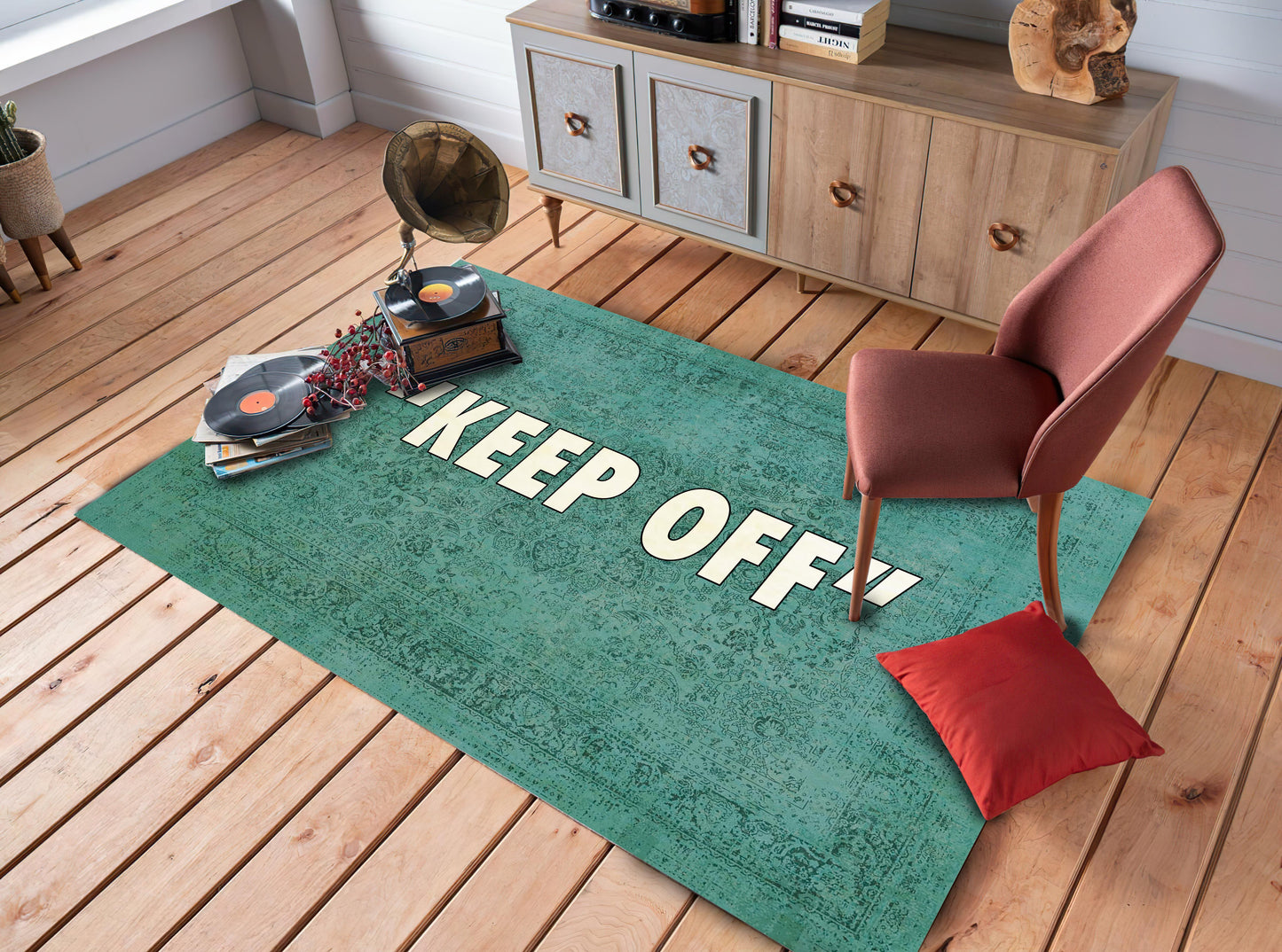 Keep Off Area Rug, Sneaker Art Carpet, Teenage Room Mat, Keepoff Decor, Brand Rug