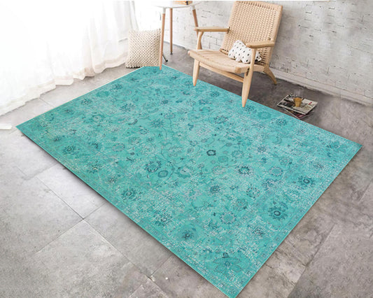 Bohemian Rug, Classical Printed Carpet, Kitchen Area Mat, Turkish Motif Decor, Housewarming Gift