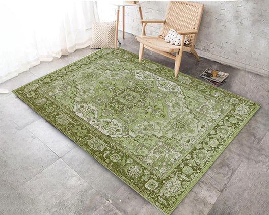 Vintage Classical Rug, Ethnic Carpet, Turkish Motif Mat, Living Room Decor, Traditional Patterned Rug