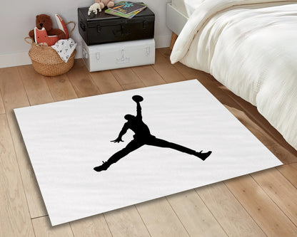Air Jordan Rug, Jump Man Carpet, Sneaker Room Decor, Michael Jordan Mat, Sneaker Gift
