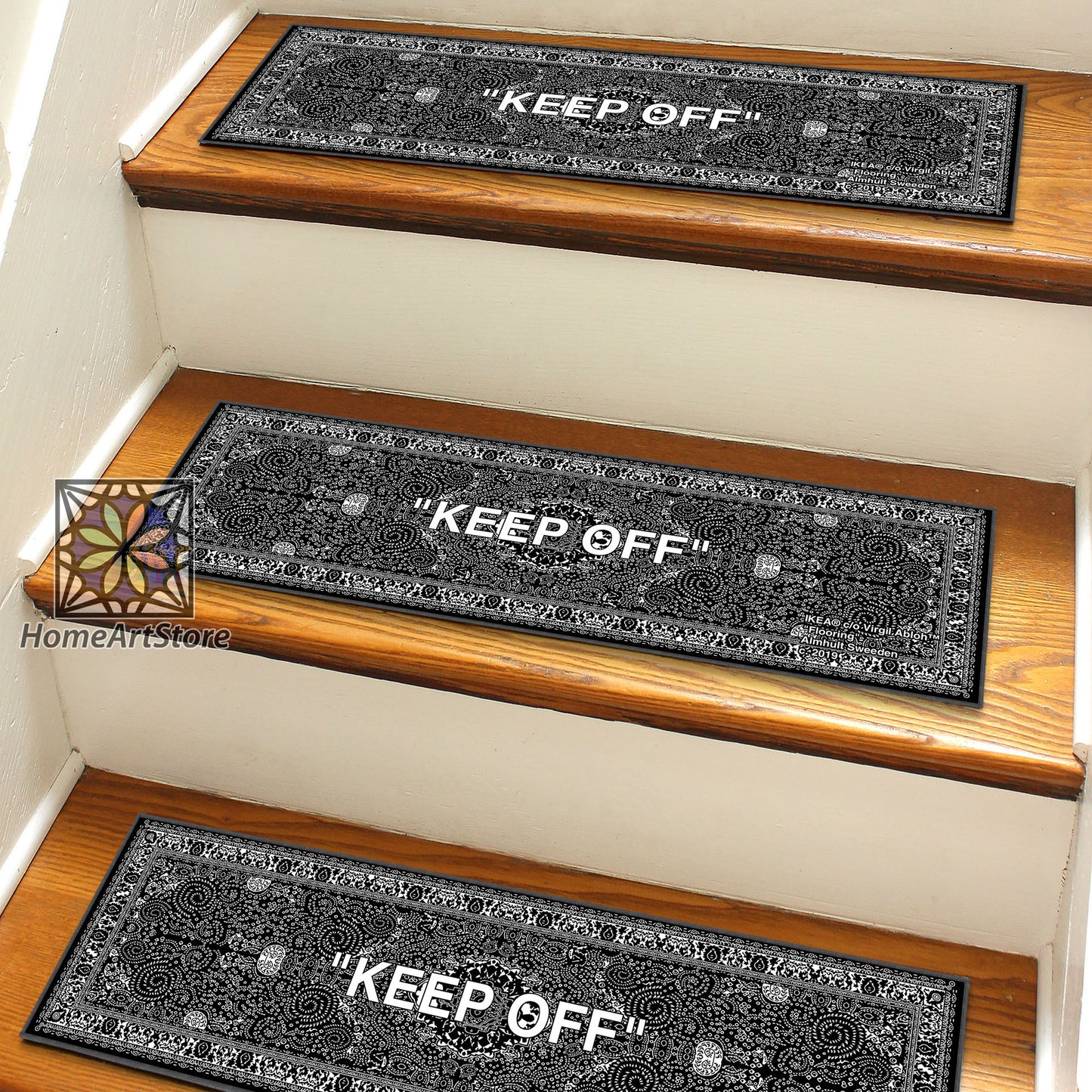 Keep Off Stair Rugs, Keepoff Stair Treads Mats, Street Fashion, Non-Slip Stair Step Rugs, Modern Stair Rugs