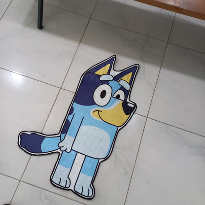 Anime Character Rug, Bluey Carpet, Cartoon Shaped Mat, Kids Room Decor, Nursery Mat