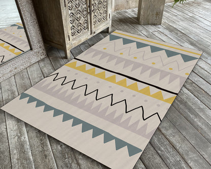 Bohemian Rug, Modern Kitchen Carpet, Ethnic Rug, Tribal Mat, Home Decor, Boho Style Rug