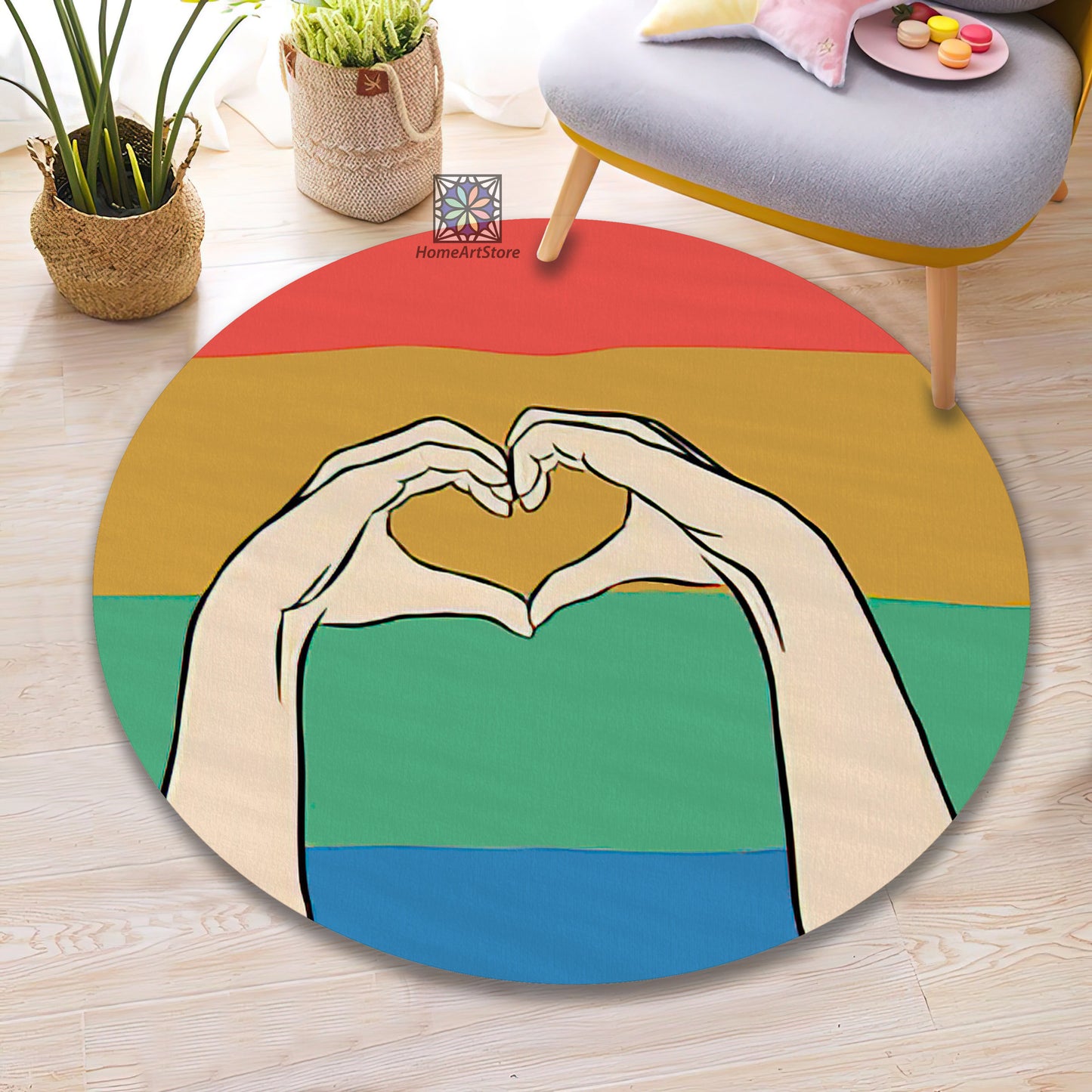 LGBT Pride Rug, Rainbow Carpet, LGBT Lover Decor, Teenage Room Mat, Transgender Gift