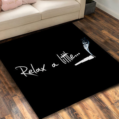 Smoking Cigarette Rug, Smoking Carpet, Relax A Little Rug, Funny Mat, Gift for Your Friends
